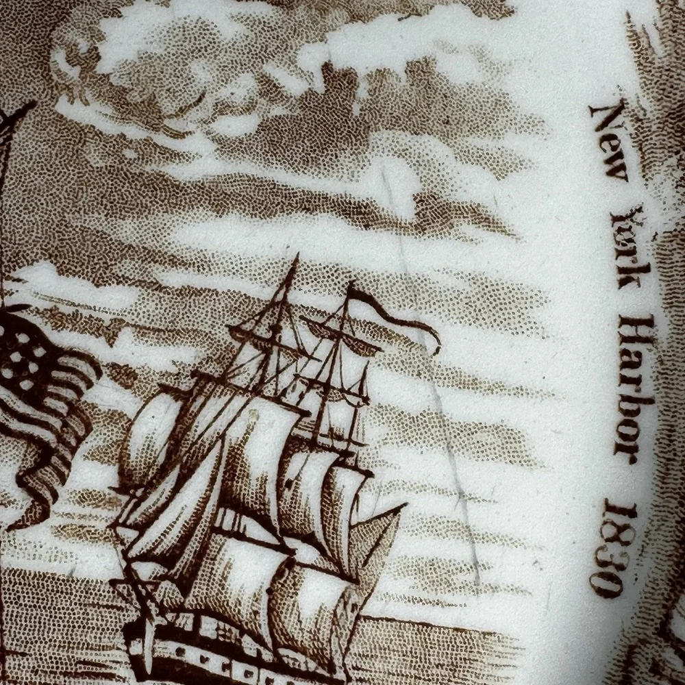 Alfred Meakin Collector Plate FAIR WINDS The Friendship of Salem‎ Vtg